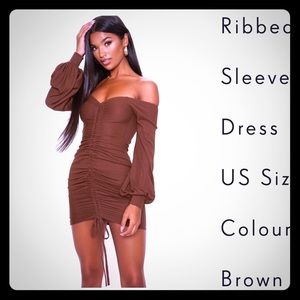 Pretty little thing brown dress